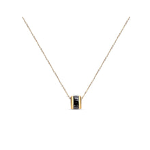 Цепочка с крупным кулоном и покрытием 14K золота