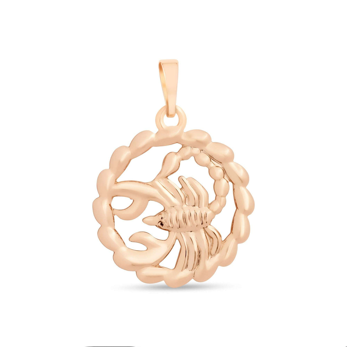 Ažuurne ripats skorpioniga punutud ümaras raamis, soe kuldkate, unisex talisman