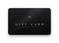 Must elektrooniline kinkekaart teemantmustri ja kirjaga GIFT CARD